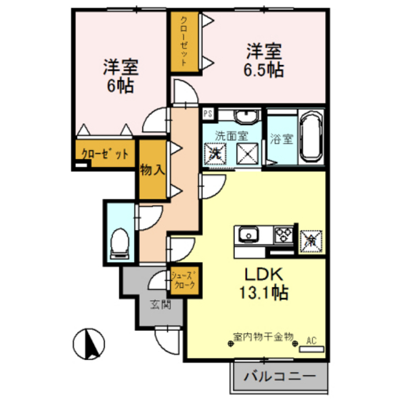 サンシャイン上冨居IIの間取り