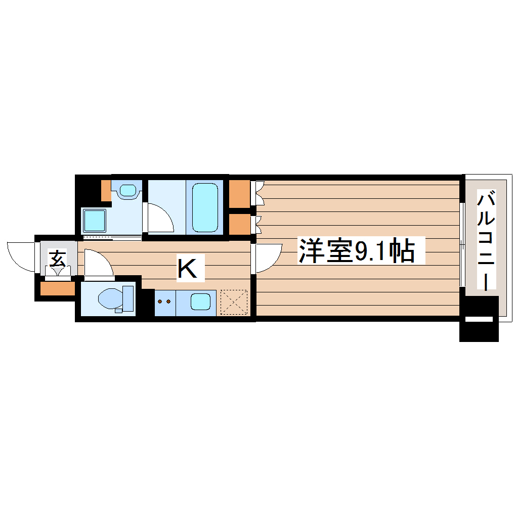 レジディア榴岡ウエストの間取り