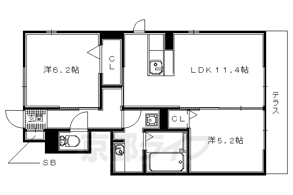 プラシードの間取り