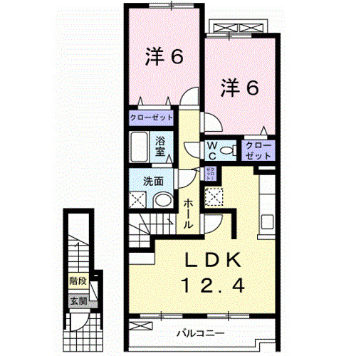 アークス西浜の間取り