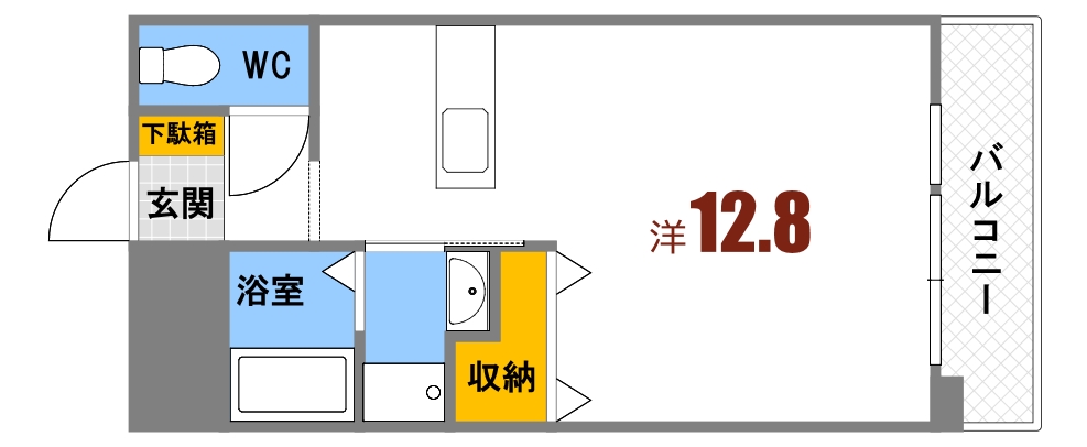 RUMAHニシモト桃山14-23の間取り