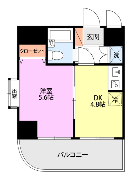 ライオンズマンション長岡駅東の間取り