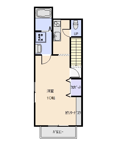 カレッジハイツ名洗　南棟の間取り