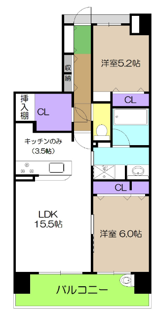 アルファパーク高知駅の間取り