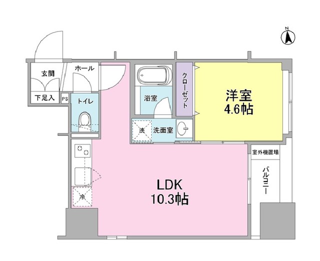 リバーレ東新宿の間取り