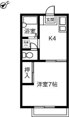 ハイツ康舟の間取り