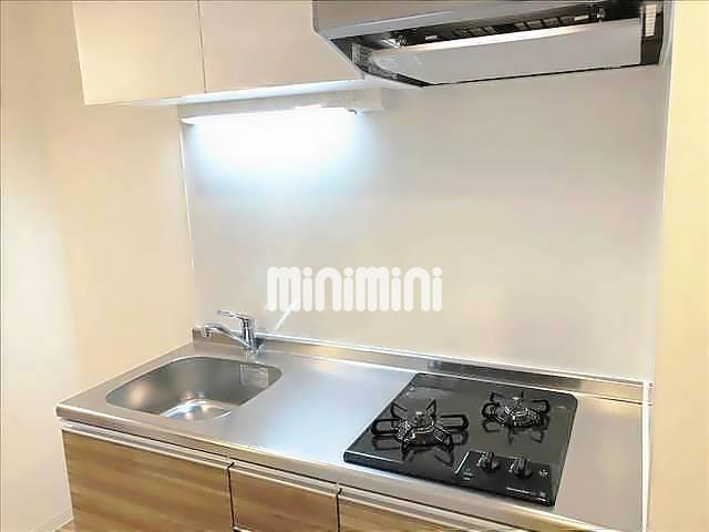 キッチン　二口ガスコンロのキッチンです。