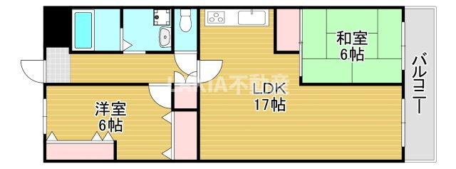 関目グリーンハイツB棟の間取り