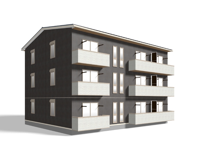 建物外観　※完成予想図につき、実物とは多少異なる場合があります。