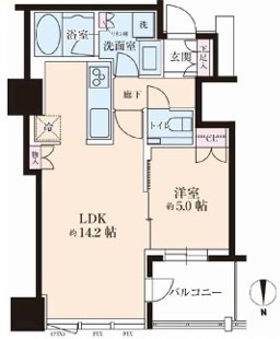 クラッシィタワー淀屋橋の間取り写真