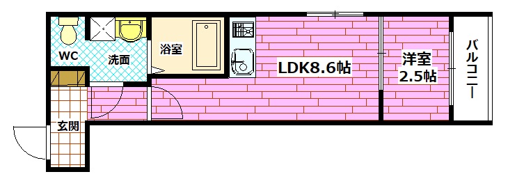 セブンプロート海田市駅前の間取り