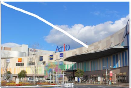 ショッピングセンター　Ario(アリオ)八尾（ショッピングセンター）まで671m