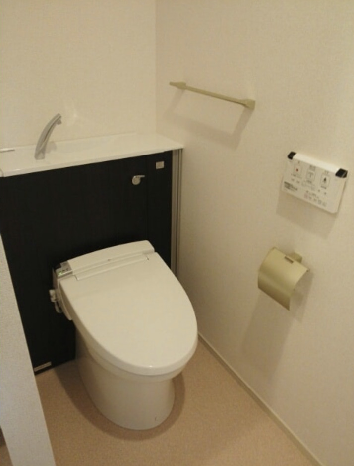 トイレ　ゆったりとした空間のトイレです