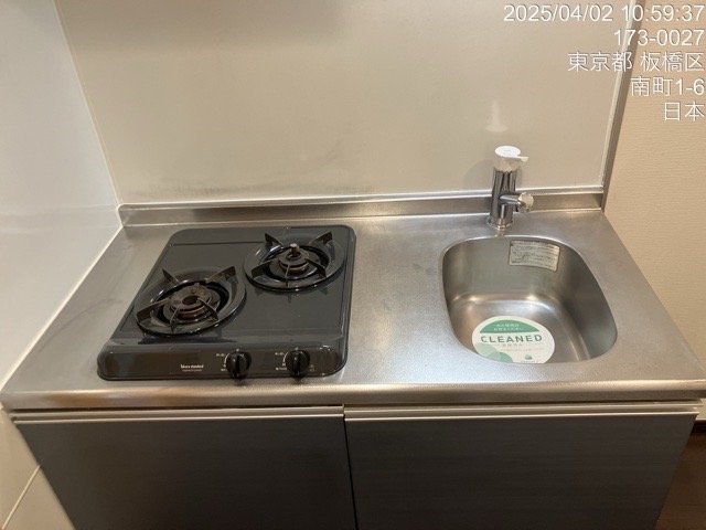 キッチン　2口ガスコンロ