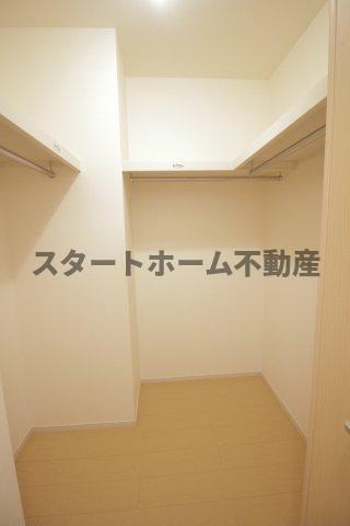 収納　たっぷりとした収納スペースです