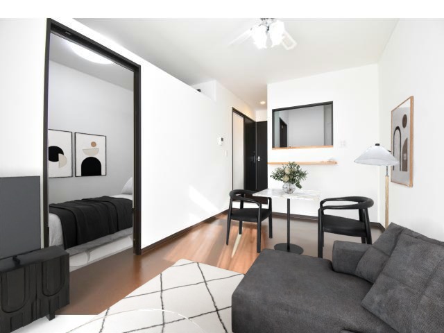 居室・リビング　※家具家電はＣＧ加工です。物件に付帯するものではありません。