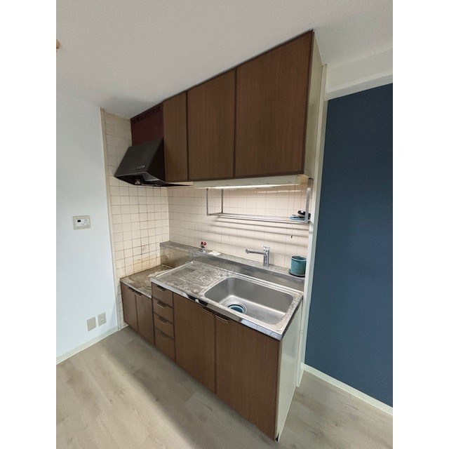 キッチン　２口ガスコンロ設置可