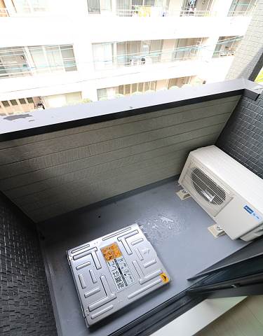 バルコニー　洗濯物はこちら