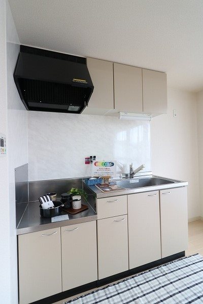 キッチン　2口ガスコンロ設置可能です。