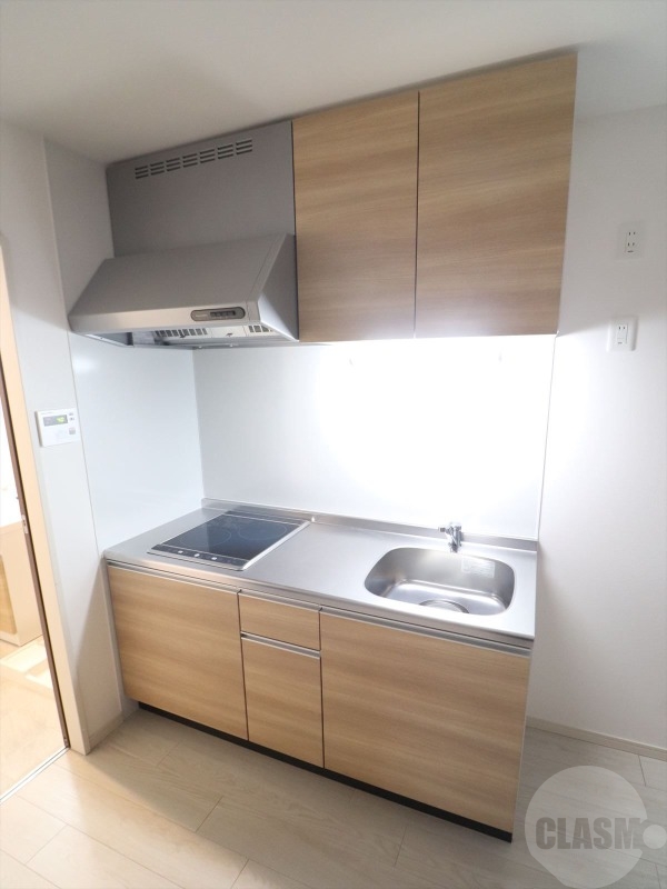 キッチン　２口ＩＨコンロのシステムキッチン