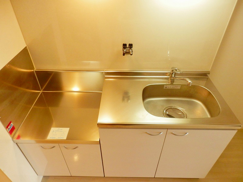 キッチン　ガスコンロ２口設置可