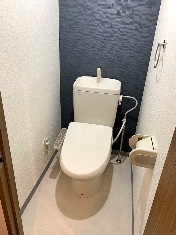 トイレ　オシャレなクロスのトイレ