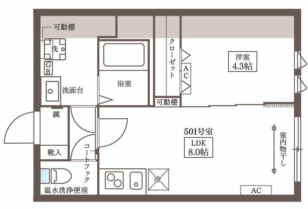 COCOCUBE大井町IIの間取り写真