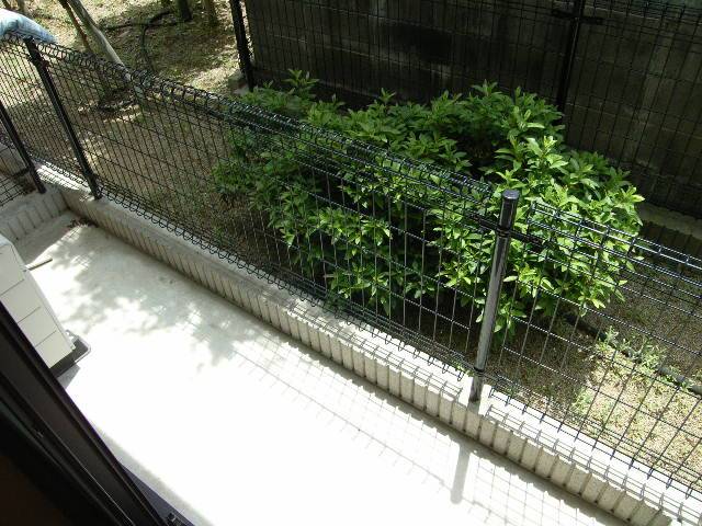 バルコニー　庭