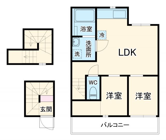 TRES新守山の間取り写真