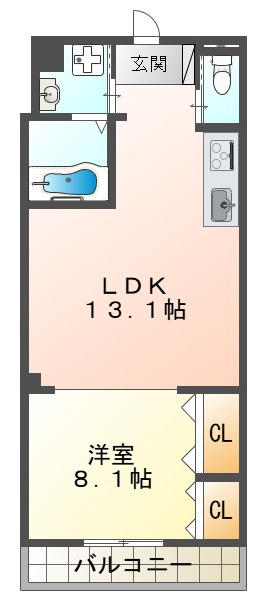 リアン名谷の間取り写真