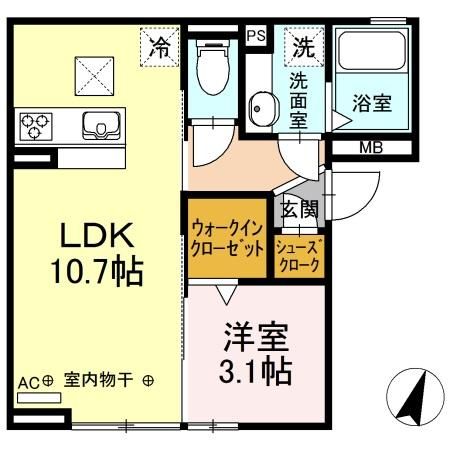 コートIの間取り写真