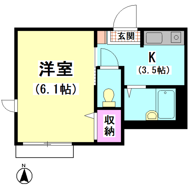 ソレイユ千鳥の間取り写真