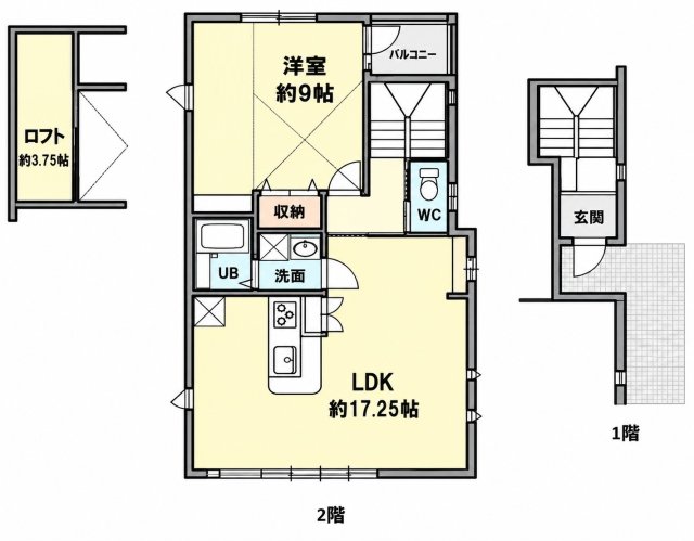 ディア芦屋の間取り写真