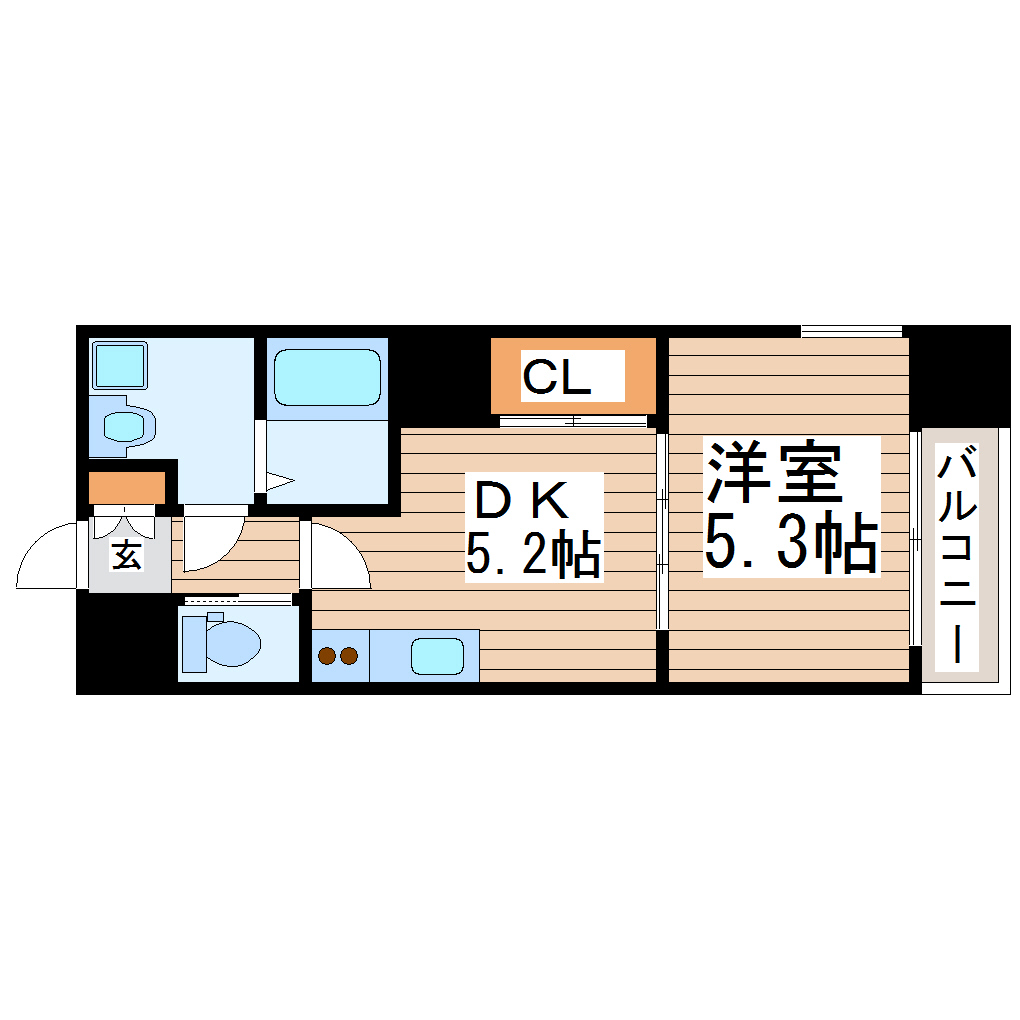 La Douceur片平の間取り写真