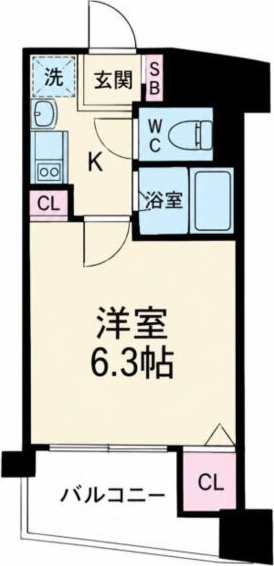 エイペックス大手通の間取り写真