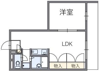レオパレス拝島町の間取り写真