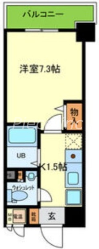 エイチツーオー東住吉1番館の間取り写真