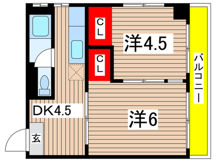 クリスNo.2アビタシオンの間取り写真