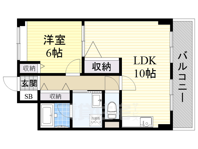 南海高野線 北野田駅 徒歩14分 2階建 築23年の間取り写真