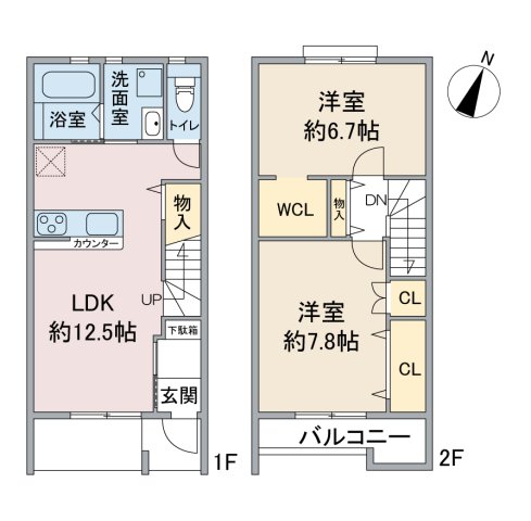 ヴァンベール赤池の間取り写真
