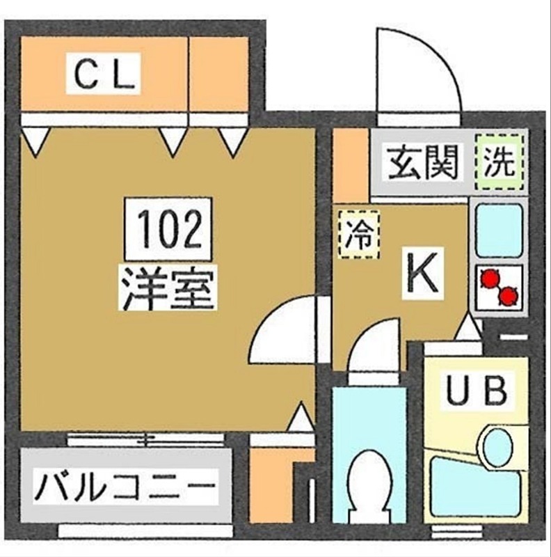 東急東横線 新丸子駅 徒歩3分 4階建 築15年の間取り写真