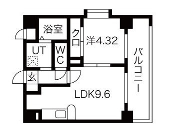 ラシュール・イン大橋南の間取り写真