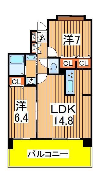 プレシャスタワー柏の間取り写真