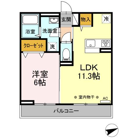 D-room中町の間取り