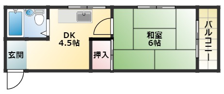 サンハイツ（ナガヨシニシ）の間取り