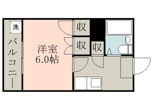 鹿児島市日之出町のマンションの間取り