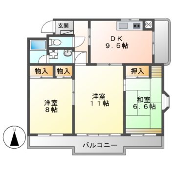 エヌマンションの間取り