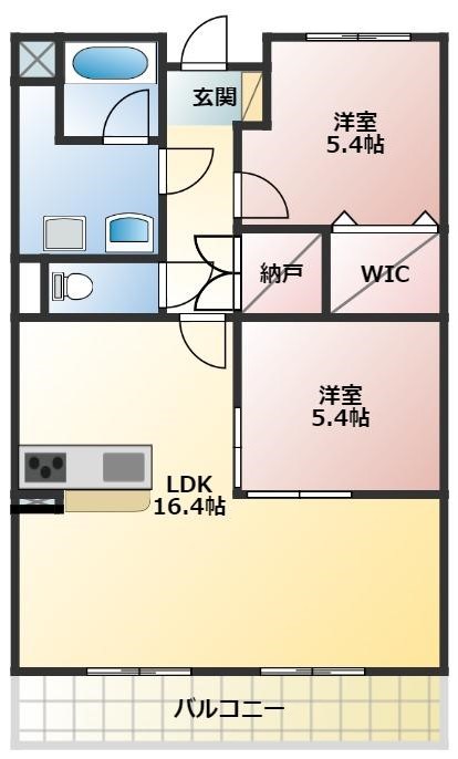 メルヴェーユの間取り