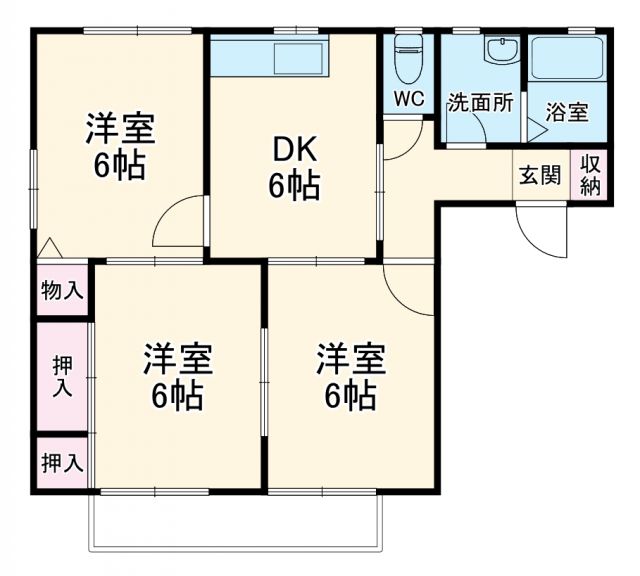 豊川市美幸町のマンションの間取り