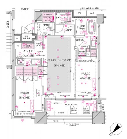 【オーパスレジデンス銀座イーストの間取り】